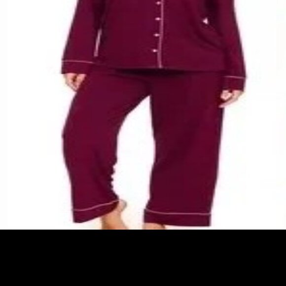 ALFANI WOMEN’S PAJAMAS, LONG SLEEVE BRUSHED KNIT, BEET RED, XXL NWT, - Picture 6 of 6
